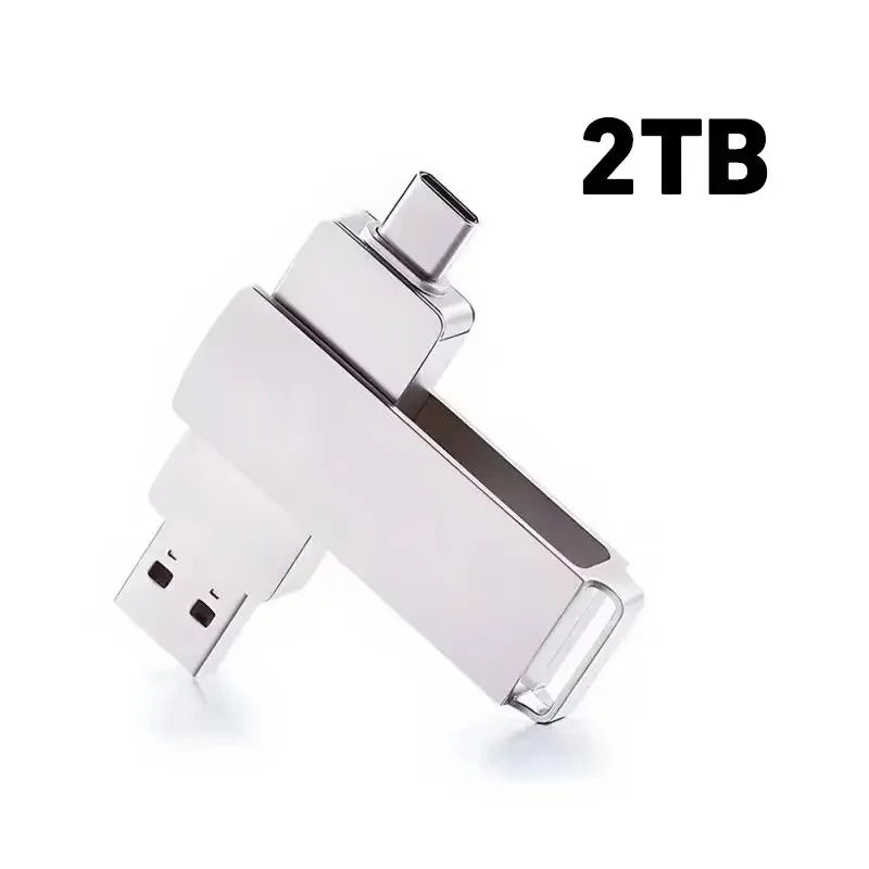 16TB 3.0 USB Flash Drive Metal High-Speed Pen Drive 2TB 512GB Waterproof Type-C Usb Pendrive for Computer Storage Devices