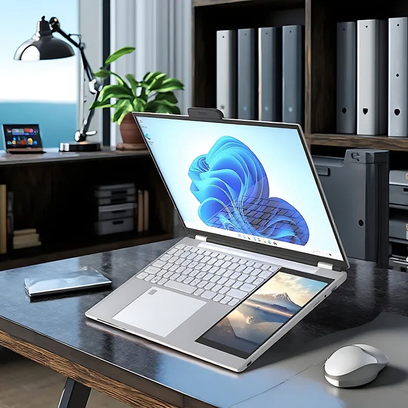 Double Screen Touch 15.6″ +7″ IPS Brand New Business Laptop