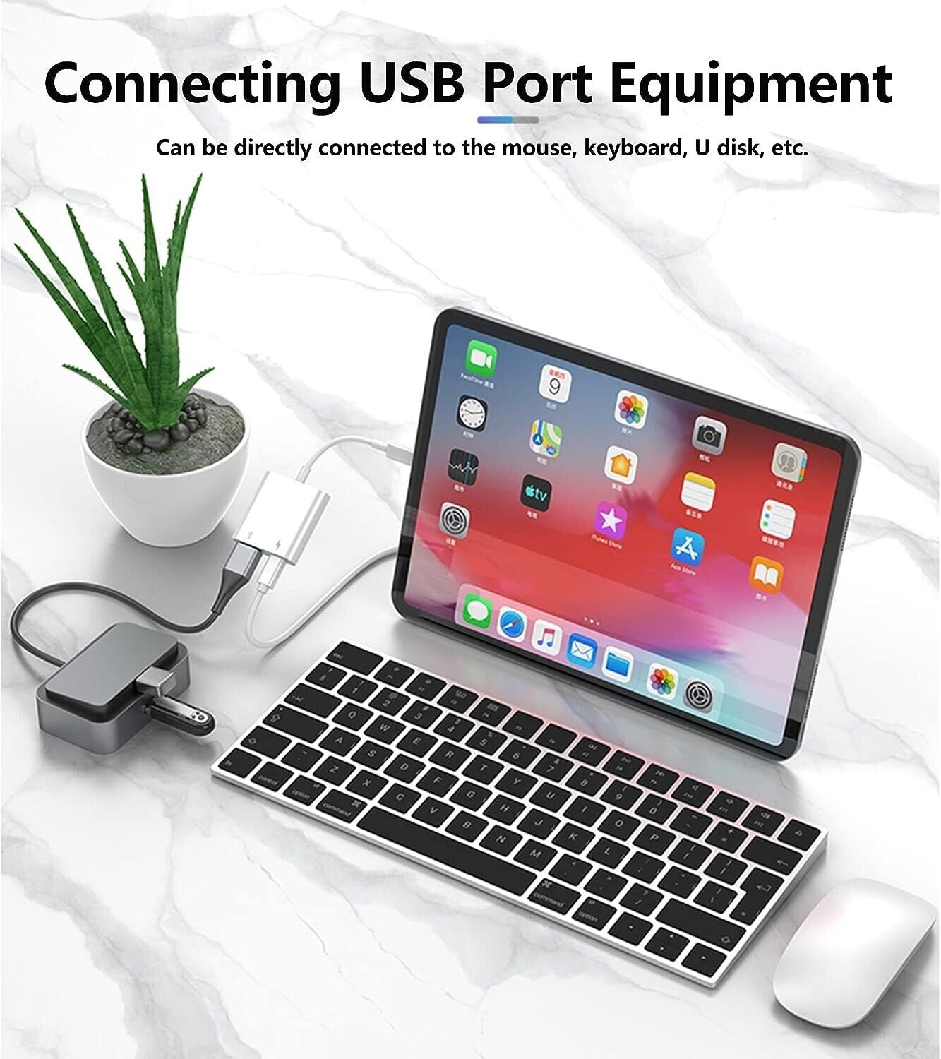 Adattatore Da Iphone a USB per Iphone,Cavo Adattatore USB a Ipad 3.0 OTG