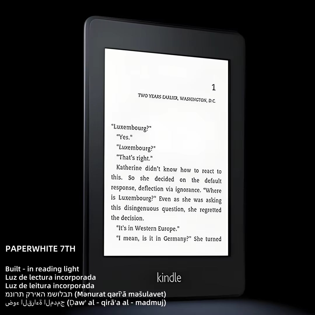 New Kindlepaperwhite 7 Built-In Light Ebook Reader Ebooks E-Book Reader E-Ink Wifi USA Model Support Russian for Kindle