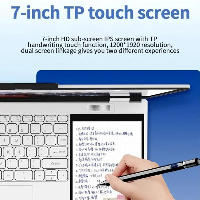 Double Screen Touch 15.6″ +7″ IPS Brand New Business Laptop
