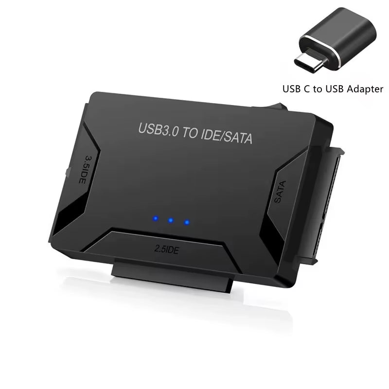 USB 3.0 to SATA IDE Hard Disk Adapter Converter Cable for 3.5 2.5 Inch HDD/SSD CD DVD ROM CD-RW 3 in 1 IDE SATA Adapter