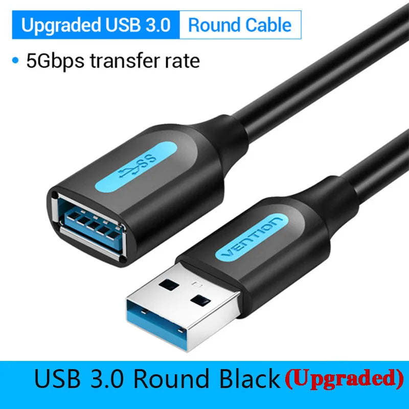 USB 3.0 Extension Cable Male to Female Extender Cable Fast Speed USB 3.0 Cable Extended for Laptop PC USB 2.0 Extension