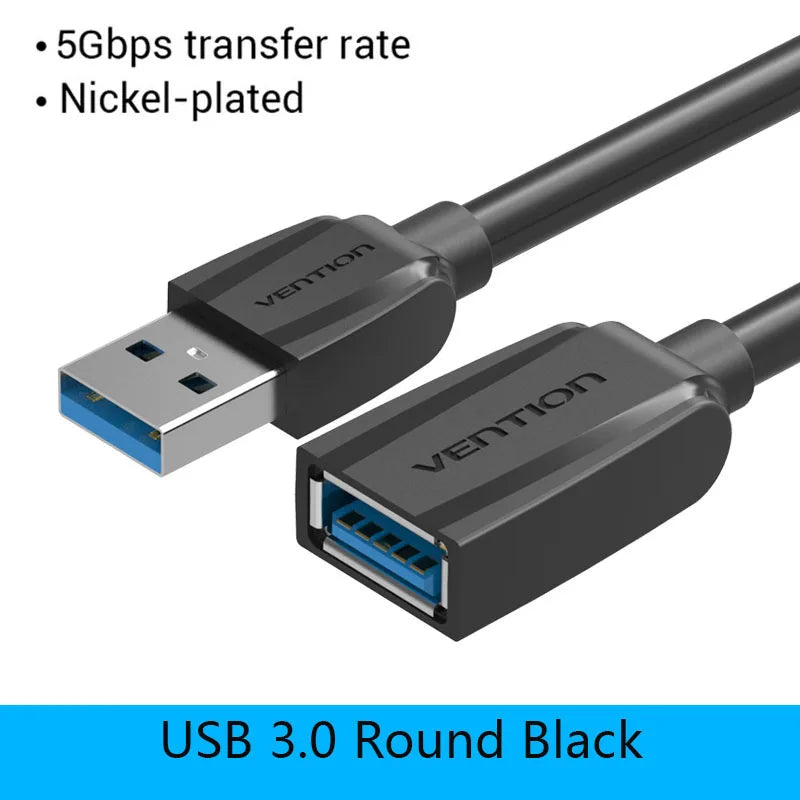 USB 3.0 Extension Cable Male to Female Extender Cable Fast Speed USB 3.0 Cable Extended for Laptop PC USB 2.0 Extension