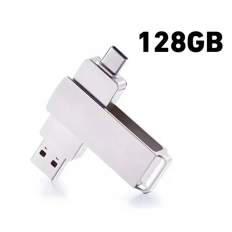 16TB 3.0 USB Flash Drive Metal High-Speed Pen Drive 2TB 512GB Waterproof Type-C Usb Pendrive for Computer Storage Devices