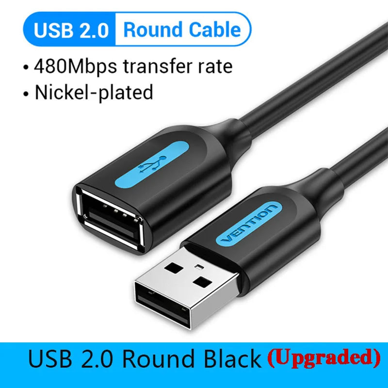USB 3.0 Extension Cable Male to Female Extender Cable Fast Speed USB 3.0 Cable Extended for Laptop PC USB 2.0 Extension