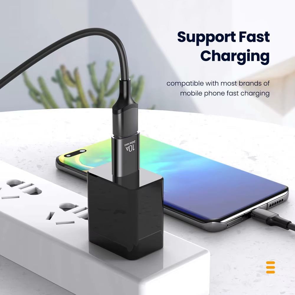 10A OTG USB 3.0 to Type C Adapter USB C Male to USB Female Converter Fast Charging OTG for Macbook Laptop Xiaomi Samsung