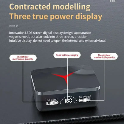 M90 TWS Bluetooth 5.3 Earphones Wireless Headphones Touch Control Gaming Headsets HIFI Stereo Sound Reduction with Mic